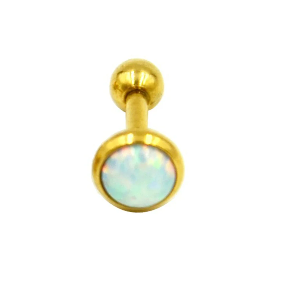 Stainless Steel Opal Earrings With Letters Numbers Text Pattern - Image 13
