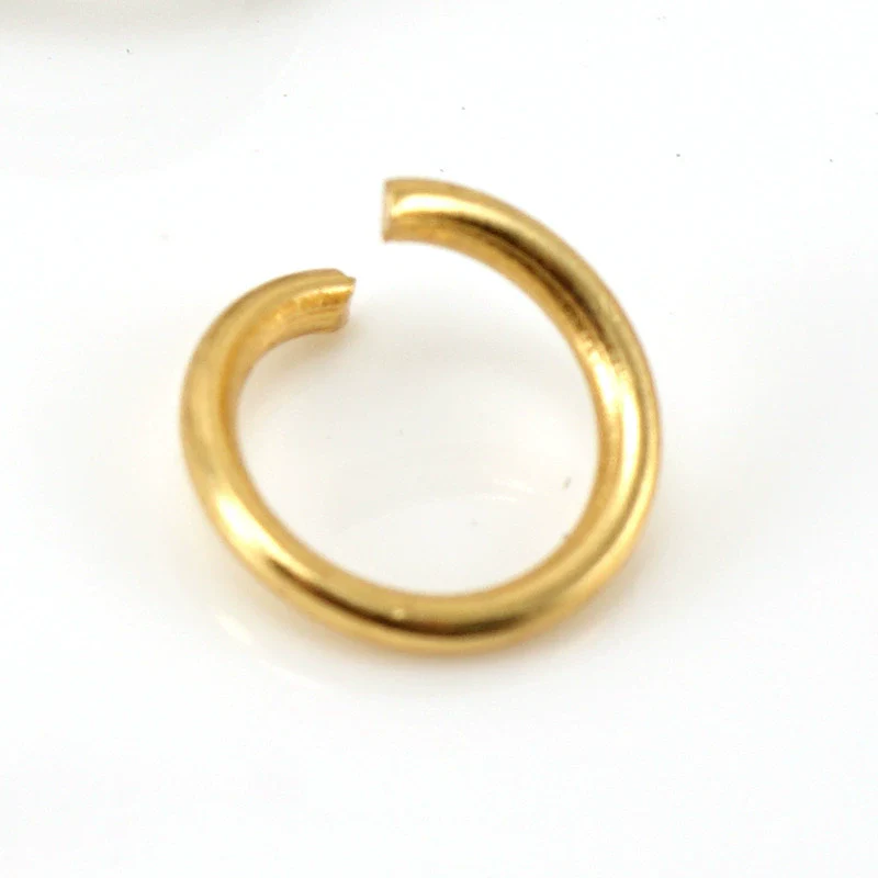 316L Stainless Steel Open Ring Accessories Electroplated Bracelet Necklace Accessories - Image 3