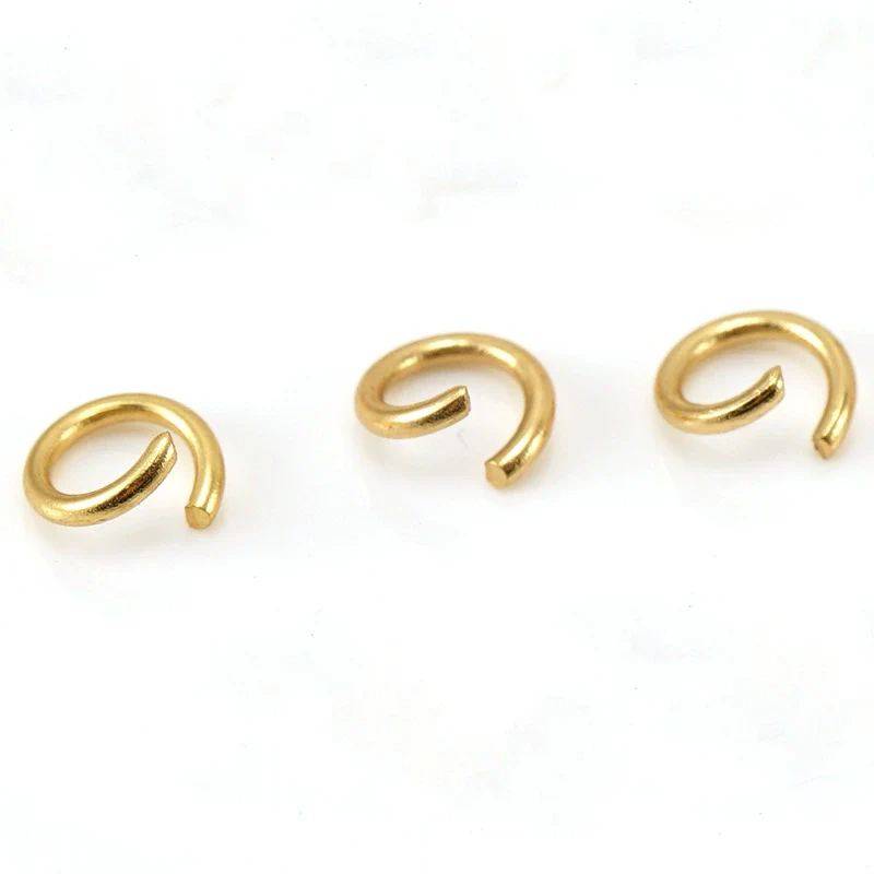 316L Stainless Steel Open Ring Accessories Electroplated Bracelet Necklace Accessories - Image 5