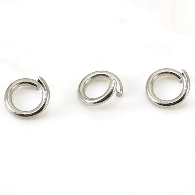 316L Stainless Steel Open Ring Accessories Electroplated Bracelet Necklace Accessories - Image 6