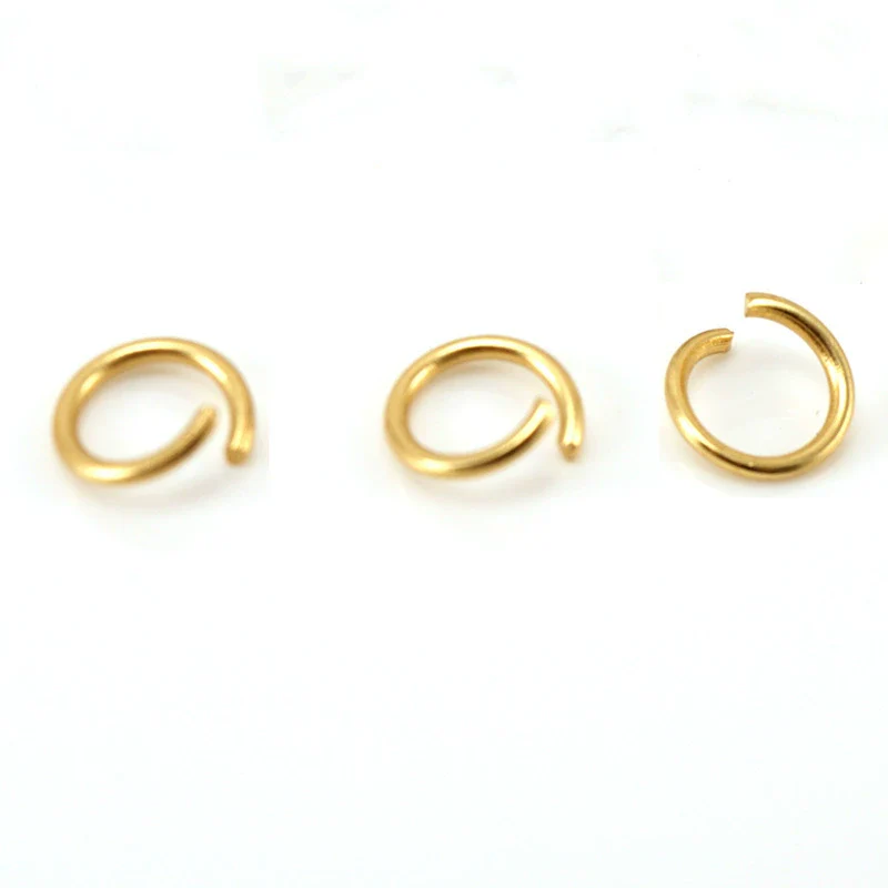 316L Stainless Steel Open Ring Accessories Electroplated Bracelet Necklace Accessories - Image 7