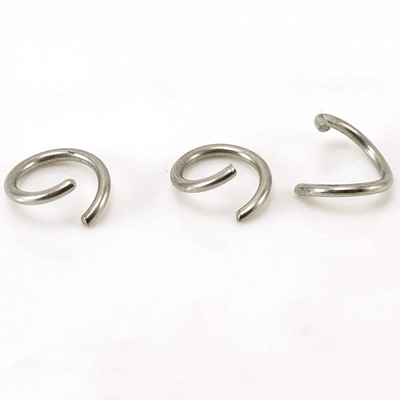 316L Stainless Steel Open Ring Accessories Electroplated Bracelet Necklace Accessories - Image 8