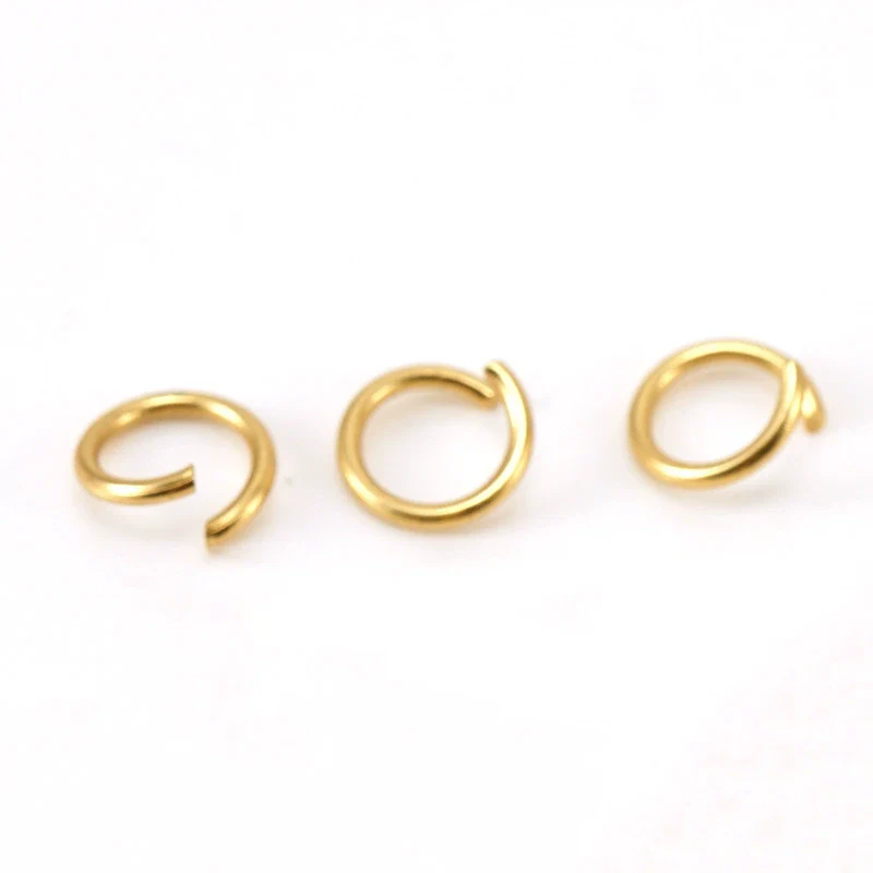 316L Stainless Steel Open Ring Accessories Electroplated Bracelet Necklace Accessories - Image 9