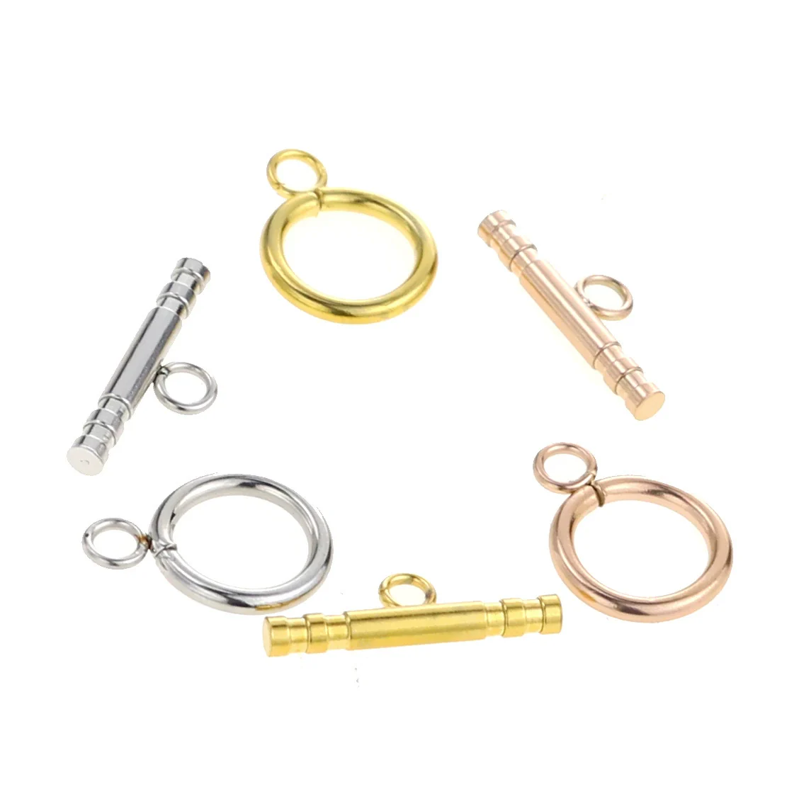 Stainless Steel Ot Stick Jewelry Connection Buckle Electroplated Totem Bracelet Necklace Jewelry Accessories - Image 3