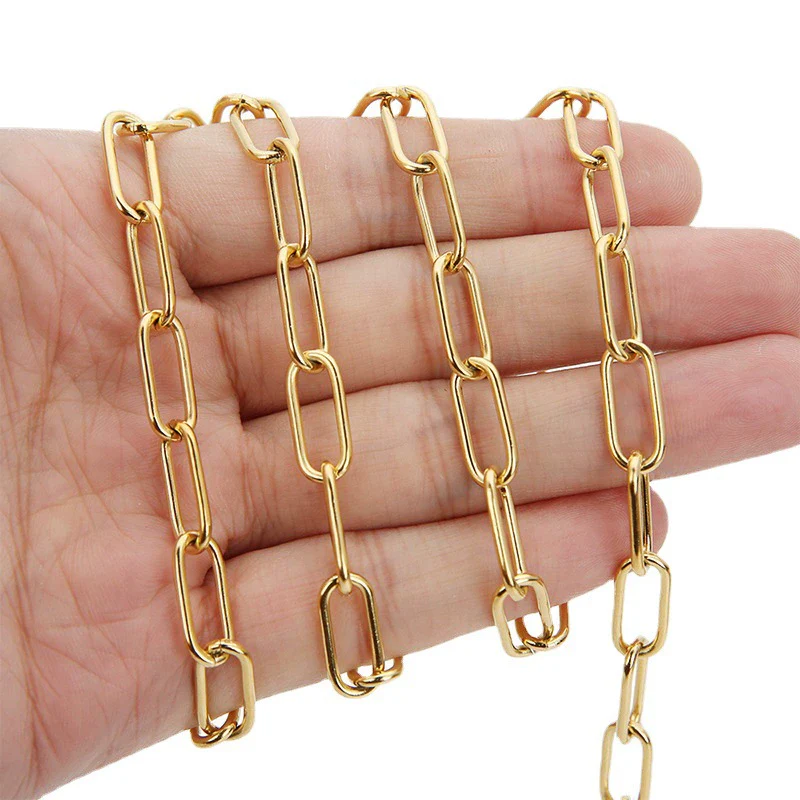 Stainless Steel Oval Hip Hop Necklace Chain With Electroplating Process - Image 2
