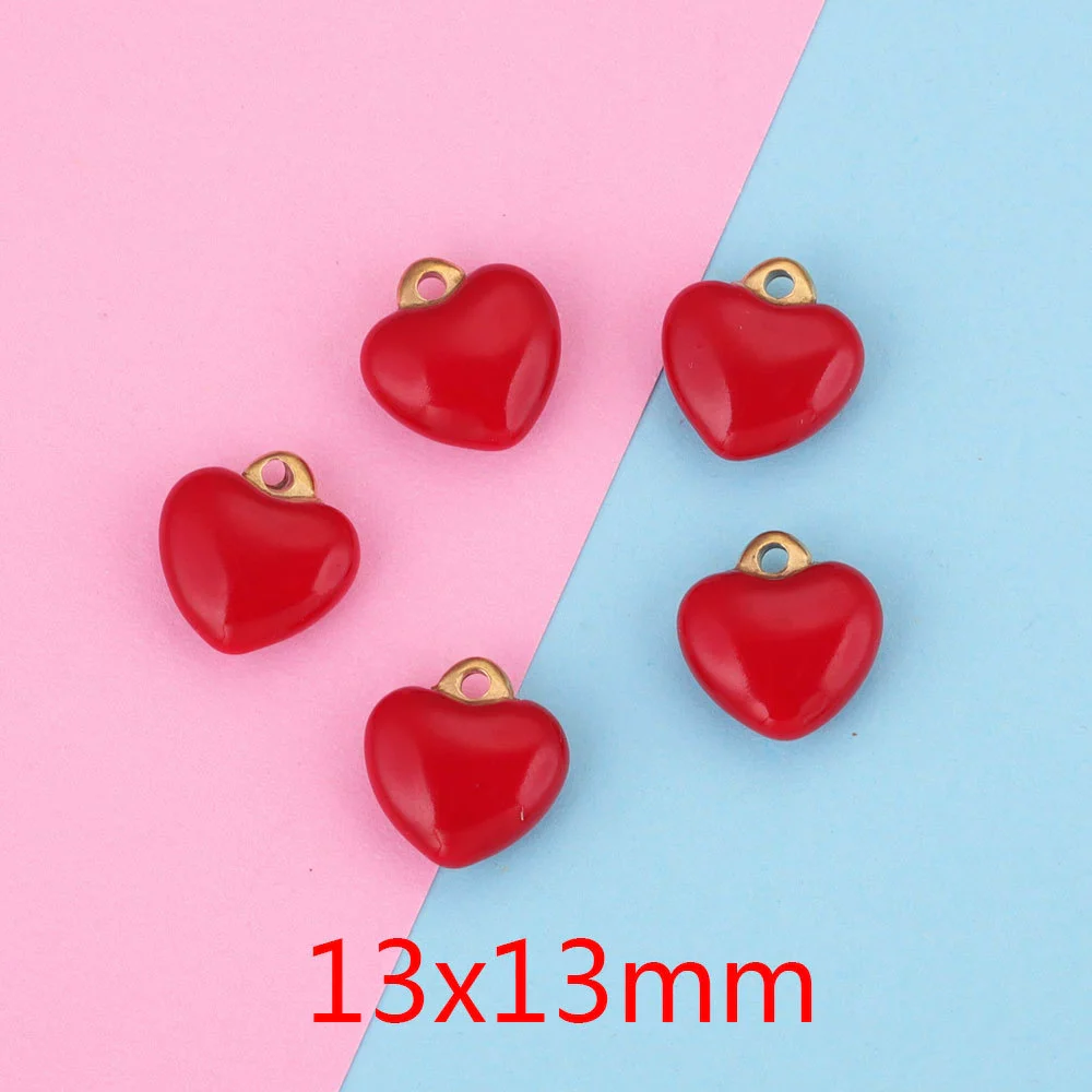 Stainless Steel Peach Heart Pendant Jewelry Accessories Handmade With 18K Gold Plating - Image 7