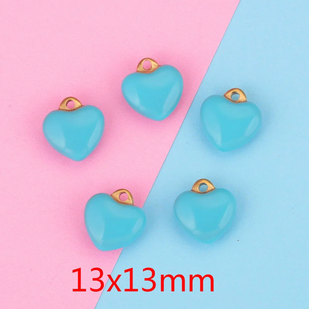 Stainless Steel Peach Heart Pendant Jewelry Accessories Handmade With 18K Gold Plating - Image 8