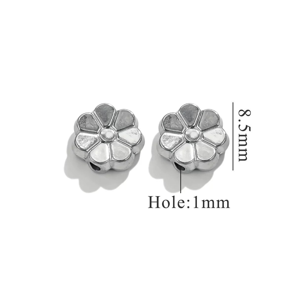 Stainless Steel Perforated Lavender Floret Spacer Beads Gold Pendant Necklace With Totem Pattern Electroplated For Diy Jewelry And Bracelet Wholesale - Image 12
