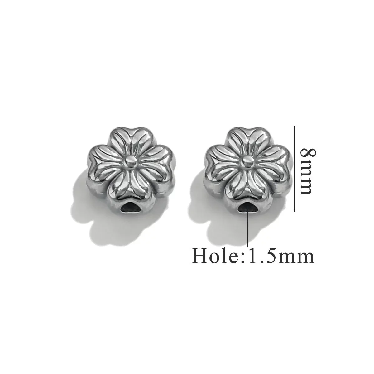 Stainless Steel Perforated Lavender Floret Spacer Beads Gold Pendant Necklace With Totem Pattern Electroplated For Diy Jewelry And Bracelet Wholesale - Image 20