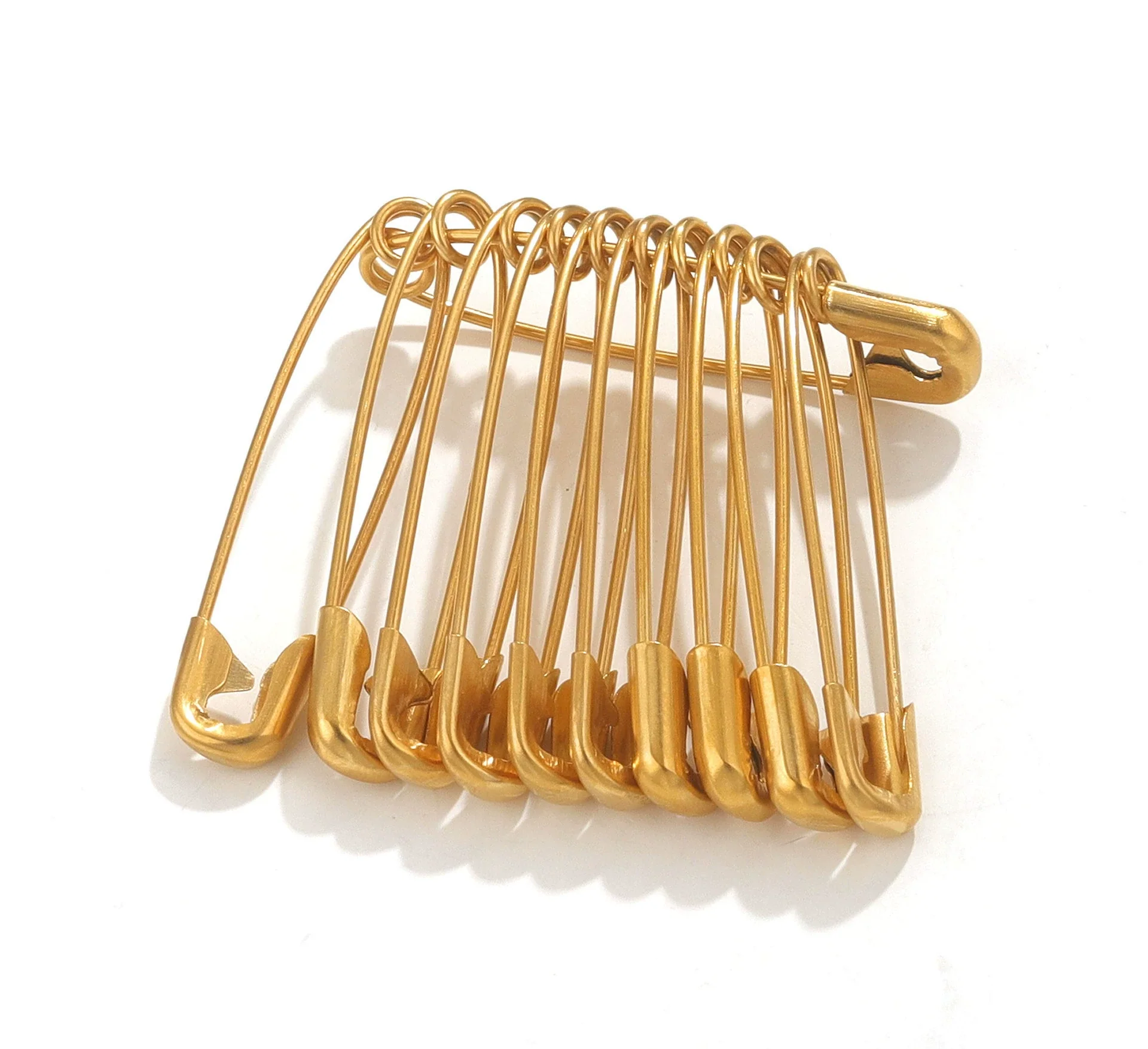 Stainless Steel Pin Cuff Brooch Safety Buckle Diy Accessories Simple Style - Image 5