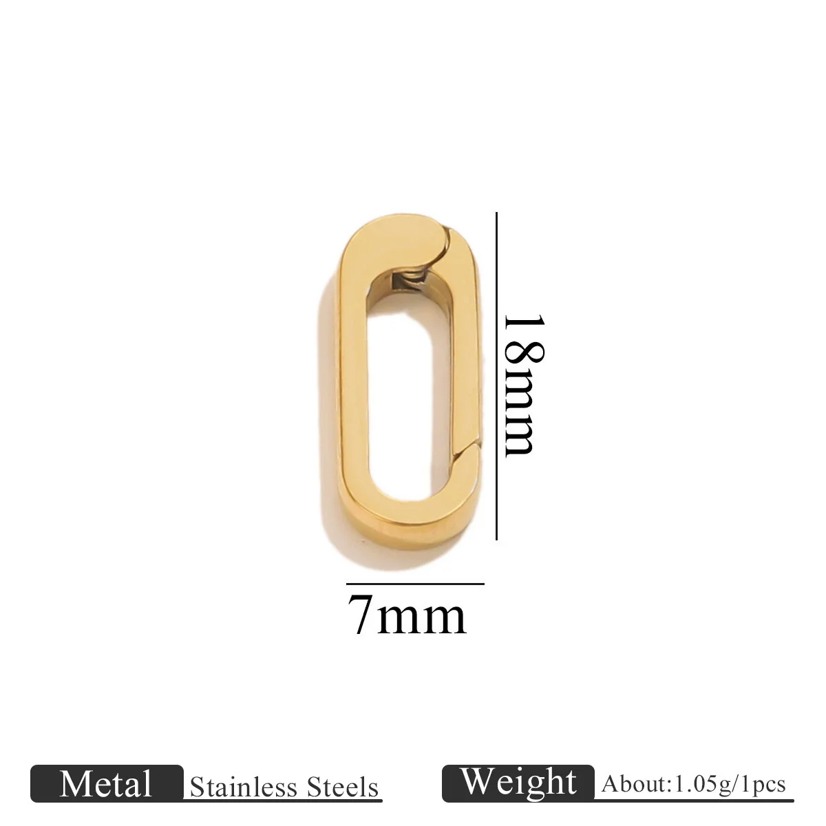Stainless Steel Polished Love Spring Buckle Jewelry Accessories - Image 10