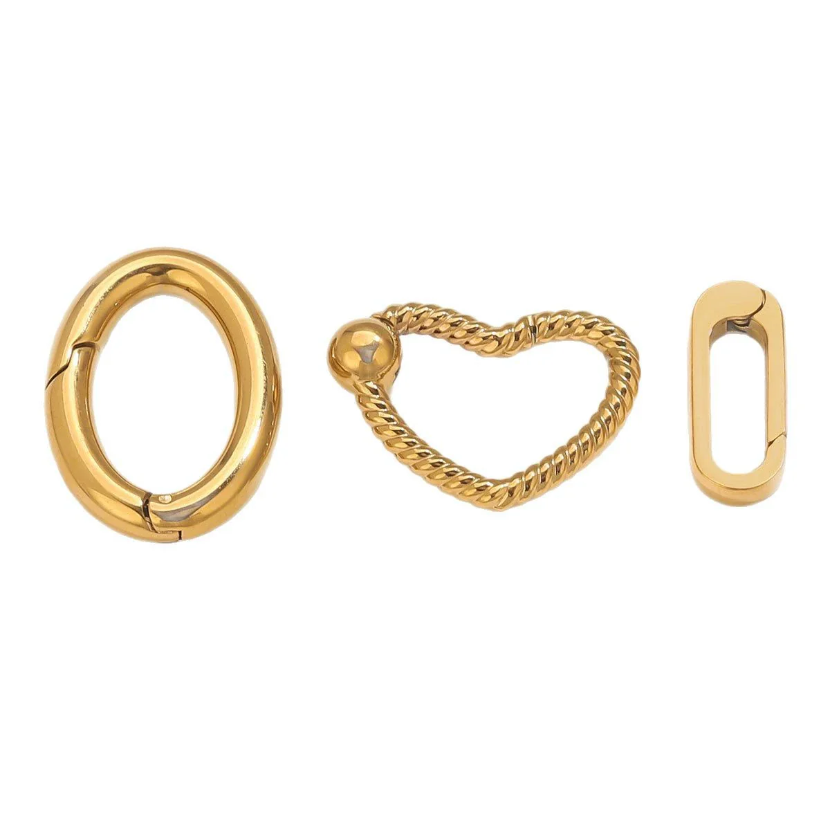 Stainless Steel Polished Love Spring Buckle Jewelry Accessories - Image 4