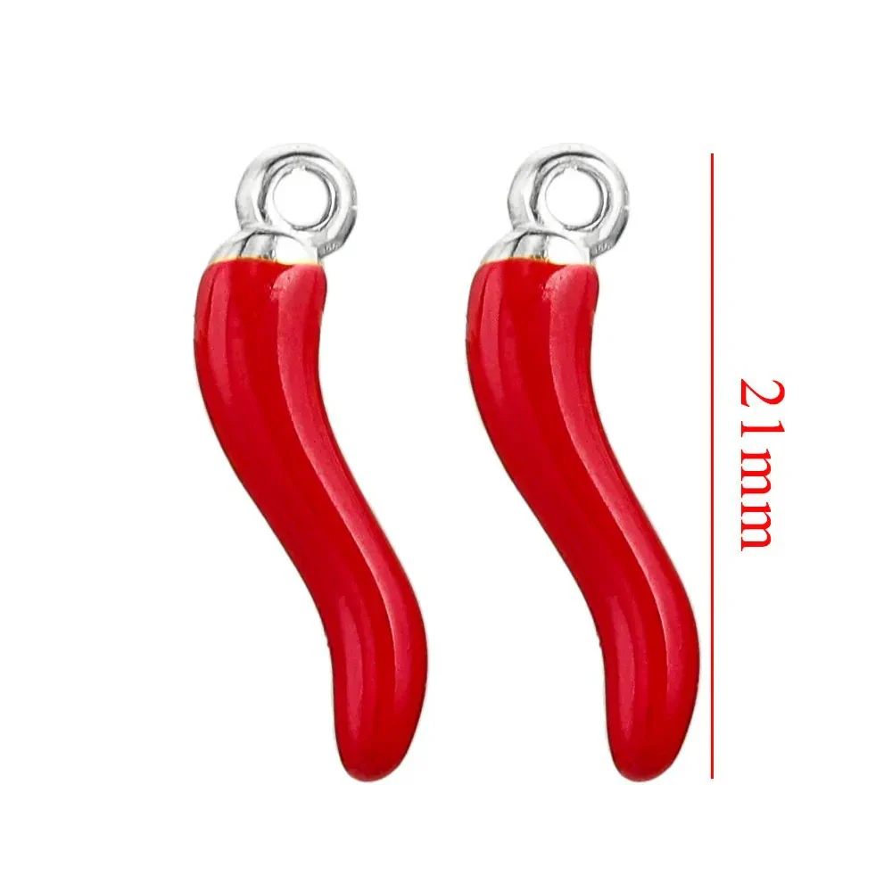 Stainless Steel Red Pepper Oildripping Pendant Earrings Jewelry Accessories - Image 6