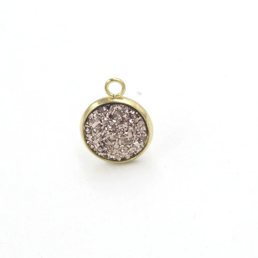 Stainless Steel Resin Baby's Breath Pendant Necklace Bracelet Jewelry Accessories Electroplated - Image 27