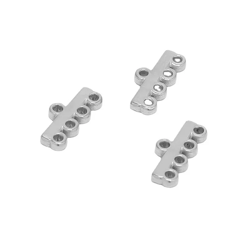 Stainless Steel Retro Style Porous Tassel Earrings Connector And Hairpin Pendant Holder Jewelry Accessories With Electroplating - Image 4