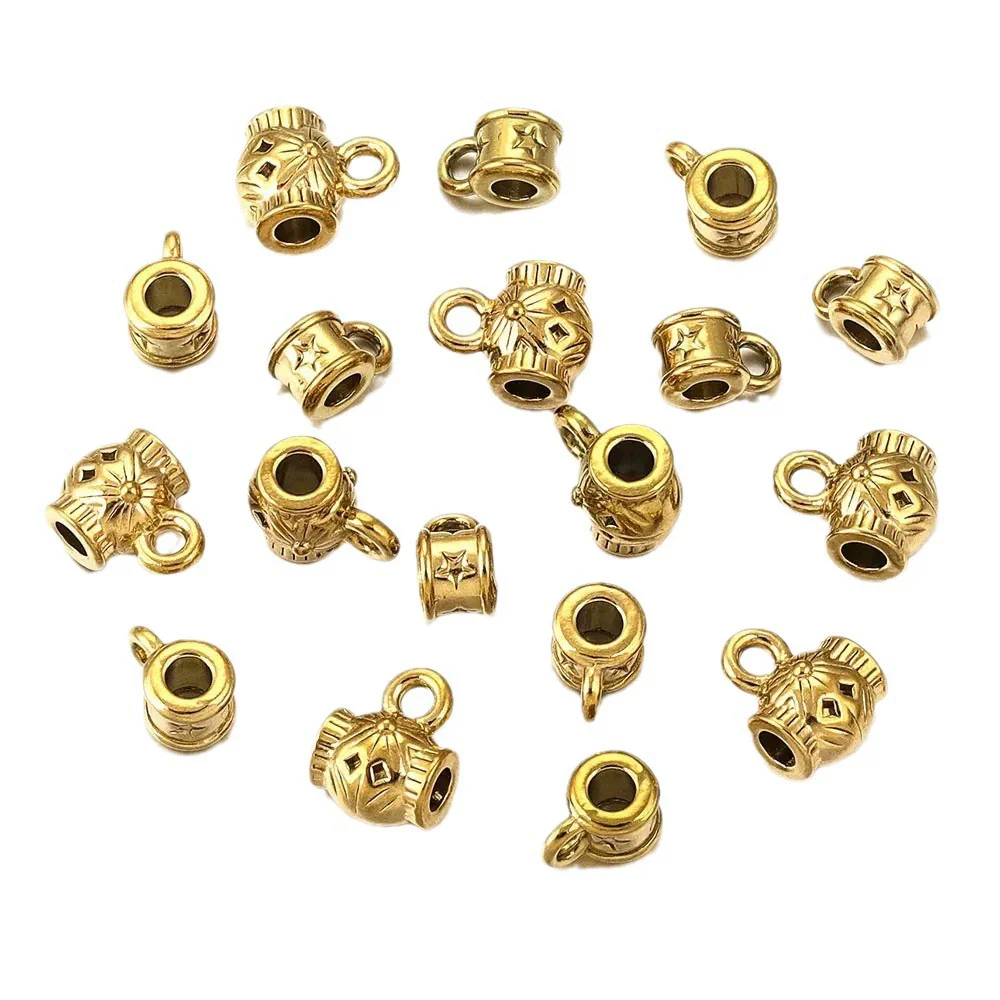 Stainless Steel Retro Totem Beads For Diy Jewelry Accessories Electroplated - Image 5