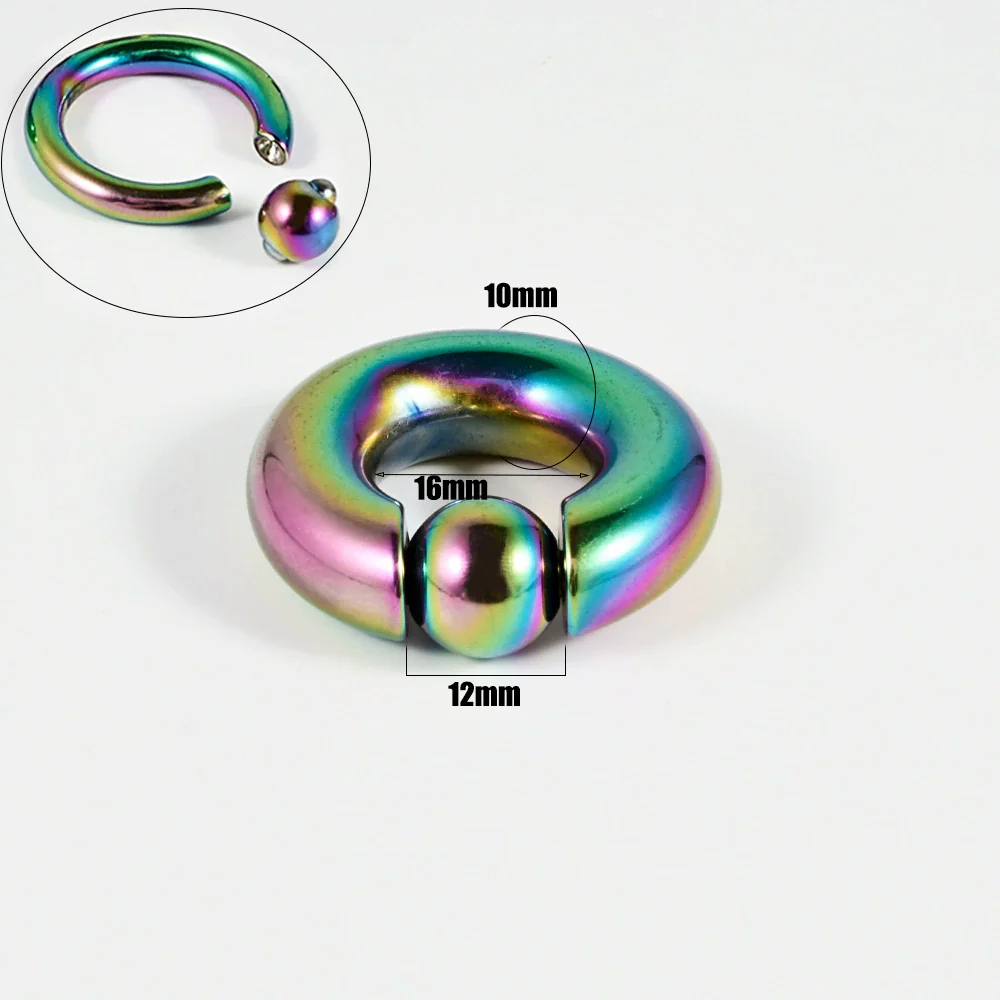 Stainless Steel Round Ball Clip Punk Stylish Electroplated Unisex Nose Ring Earring - Image 29