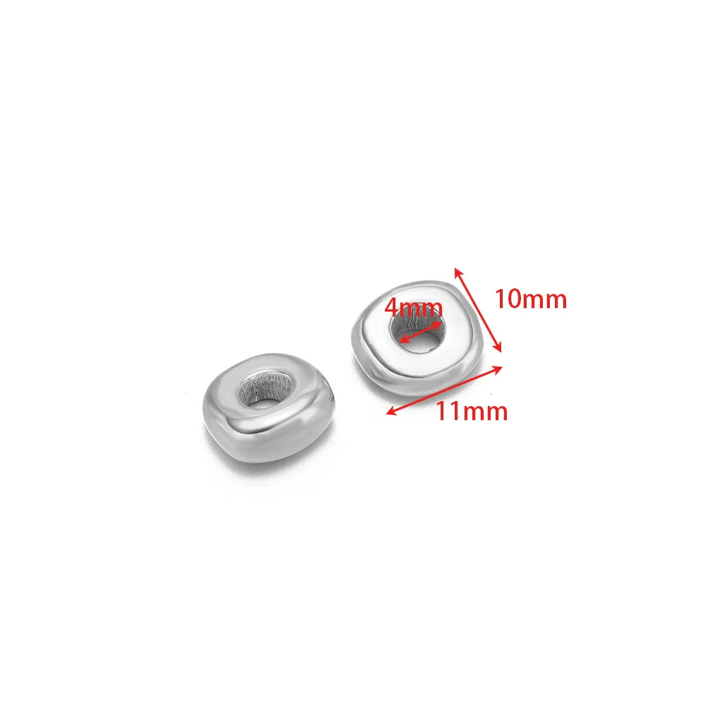 Stainless Steel Round Cake Flower Hexagonal Pendant Jewelry With Electroplating For Necklace And Bracelet - Image 12