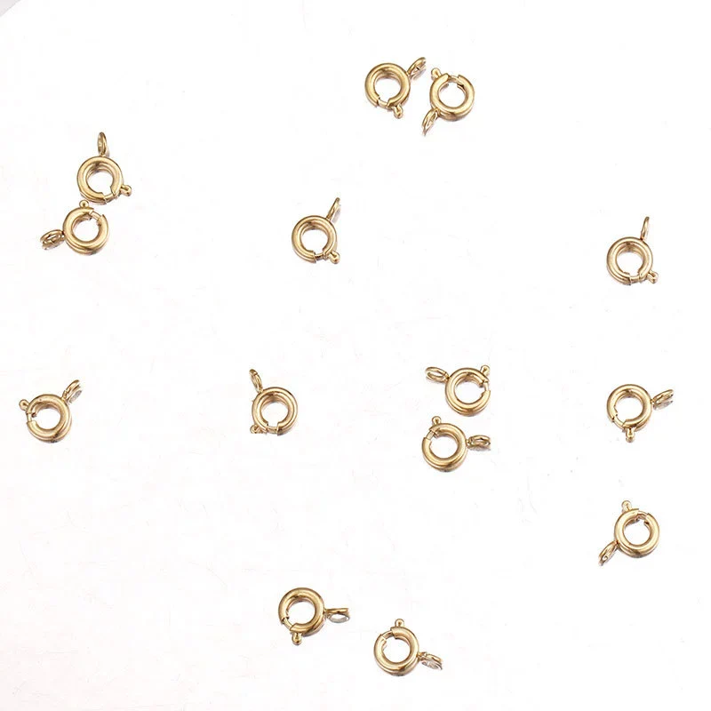 Stainless Steel Round Connection Buckle Electroplated Diy Jewelry Accessories For Necklace And Bracelet - Image 2