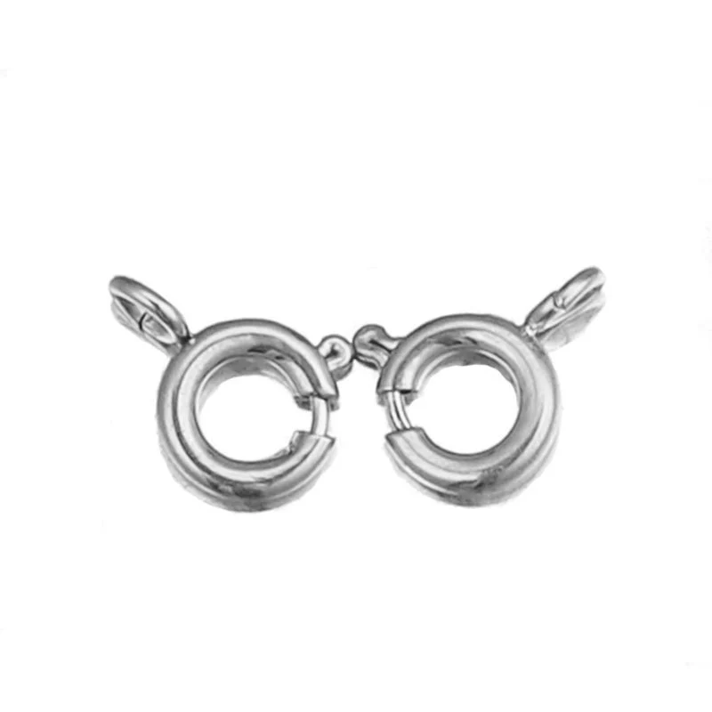 Stainless Steel Round Connection Buckle Electroplated Diy Jewelry Accessories For Necklace And Bracelet - Image 4