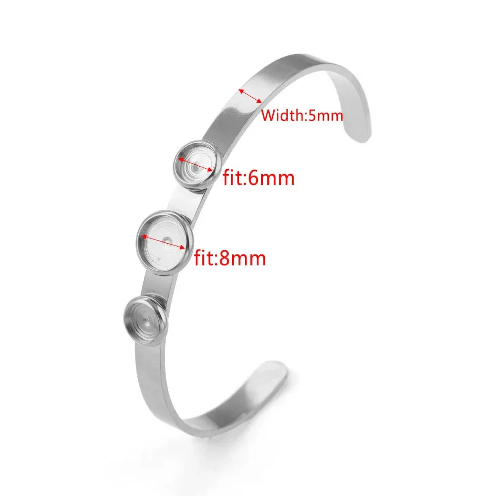 Stainless Steel Round Geometric Original Design Polished Diy Bracelet Jewelry Accessories With 18K Gold Vacuum Plating - Image 8