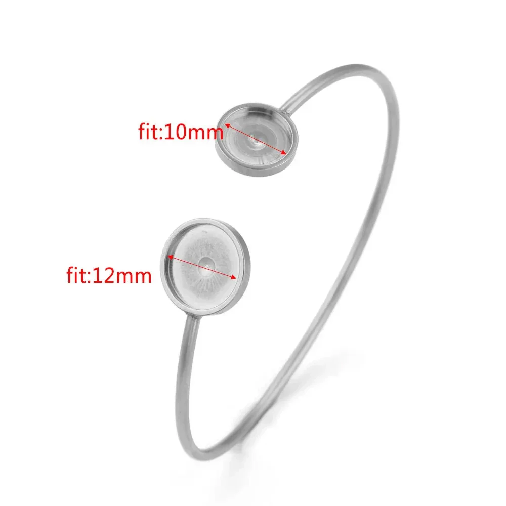 Stainless Steel Round Geometric Original Design Polished Diy Bracelet Jewelry Accessories With 18K Gold Vacuum Plating - Image 9