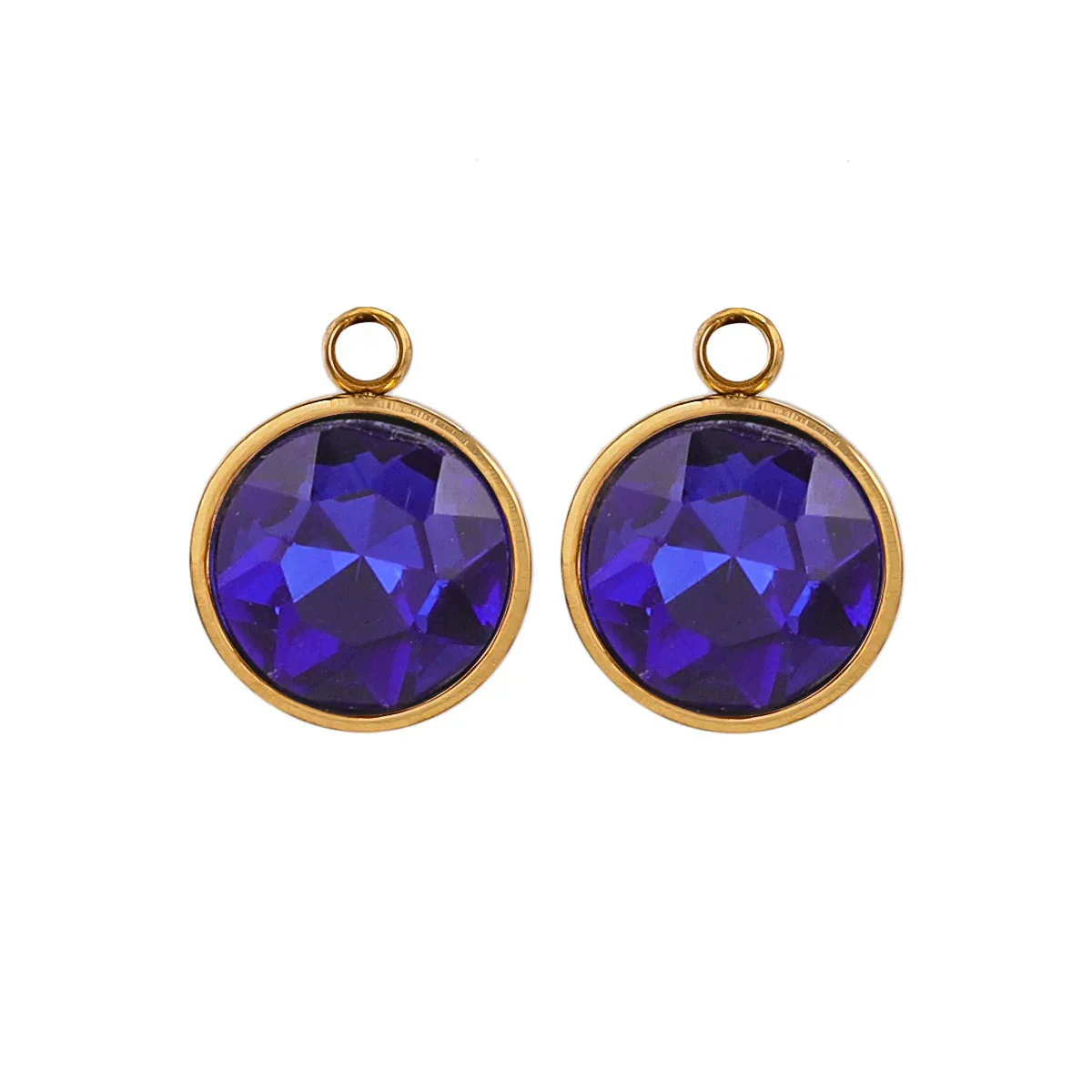 Stainless Steel Round Glass Pendant Jewelry Accessories With 18K Electroplating - Image 8