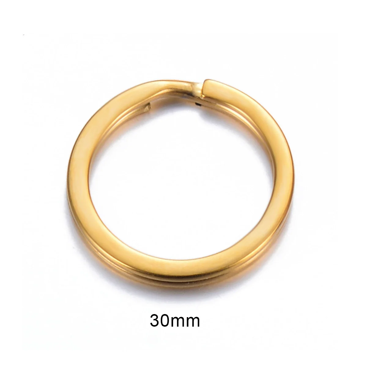 Stainless Steel Round Key Ring Pendant Decoration Electroplated Diy Accessories - Image 9