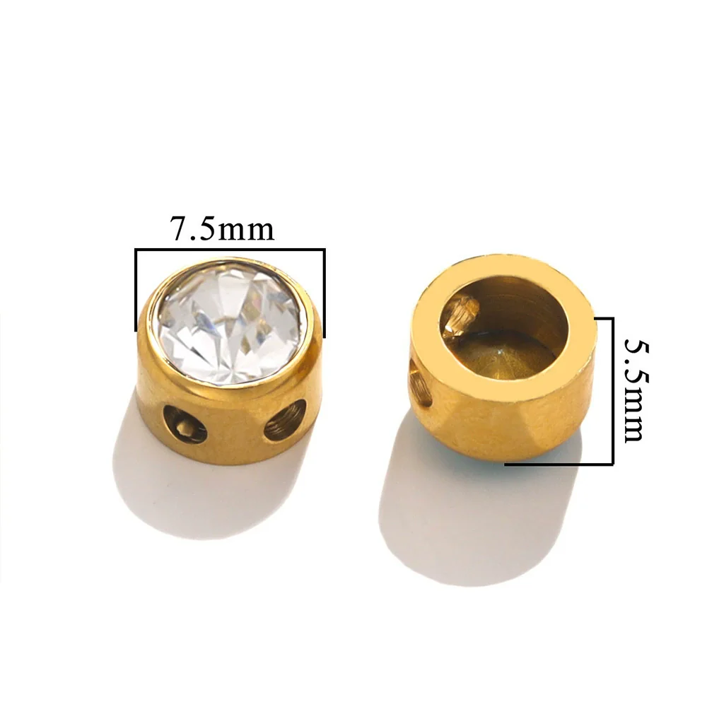 Stainless Steel Round Loose Beads For Diy Jewelry Accessories Electroplated Bracelet Beads - Image 19