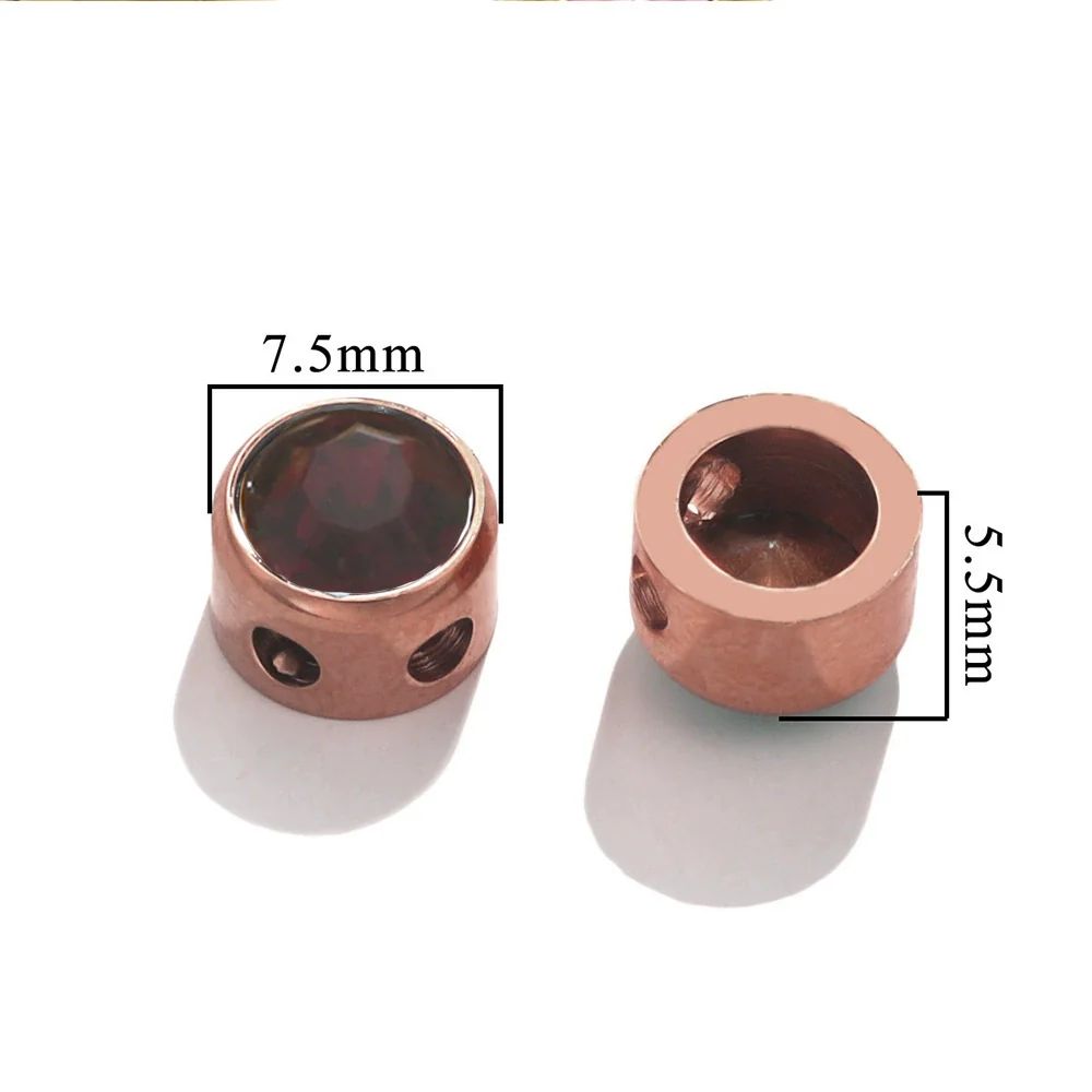 Stainless Steel Round Loose Beads For Diy Jewelry Accessories Electroplated Bracelet Beads - Image 35