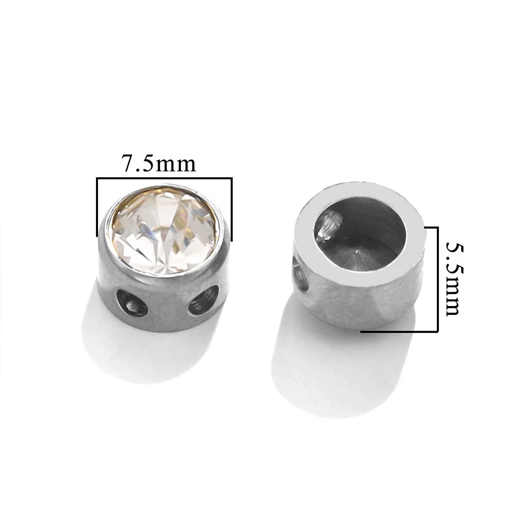 Stainless Steel Round Loose Beads For Diy Jewelry Accessories Electroplated Bracelet Beads - Image 7