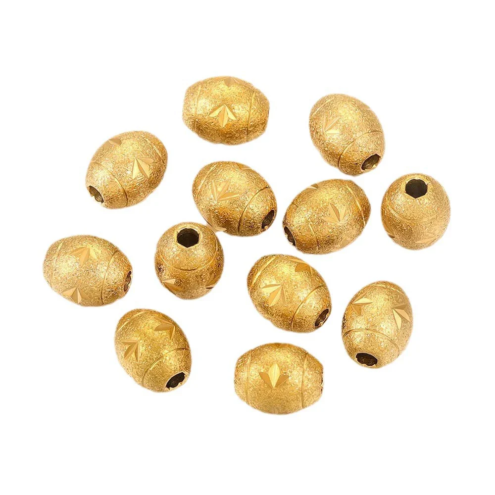 Stainless Steel Round Tube Beads Electroplated Diy Handmade Jewelry Accessories - Image 5