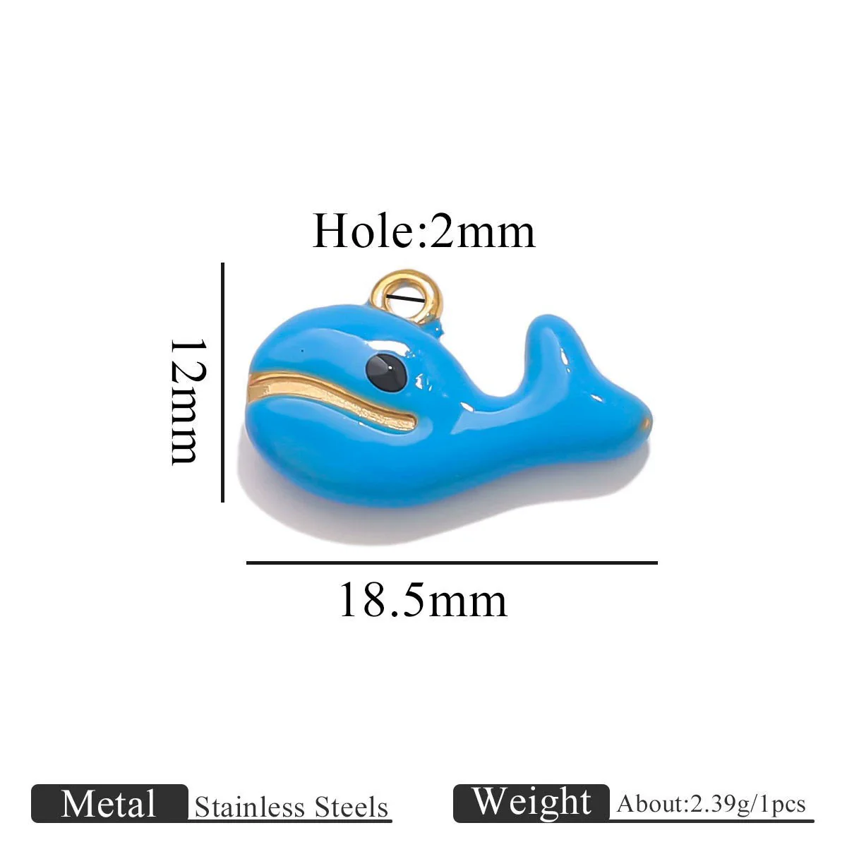 Stainless Steel Shell Oil Dripping Marine Series Electroplated Diy Handmade Jewelry Pendant Bracelet Necklace Accessories - Image 15