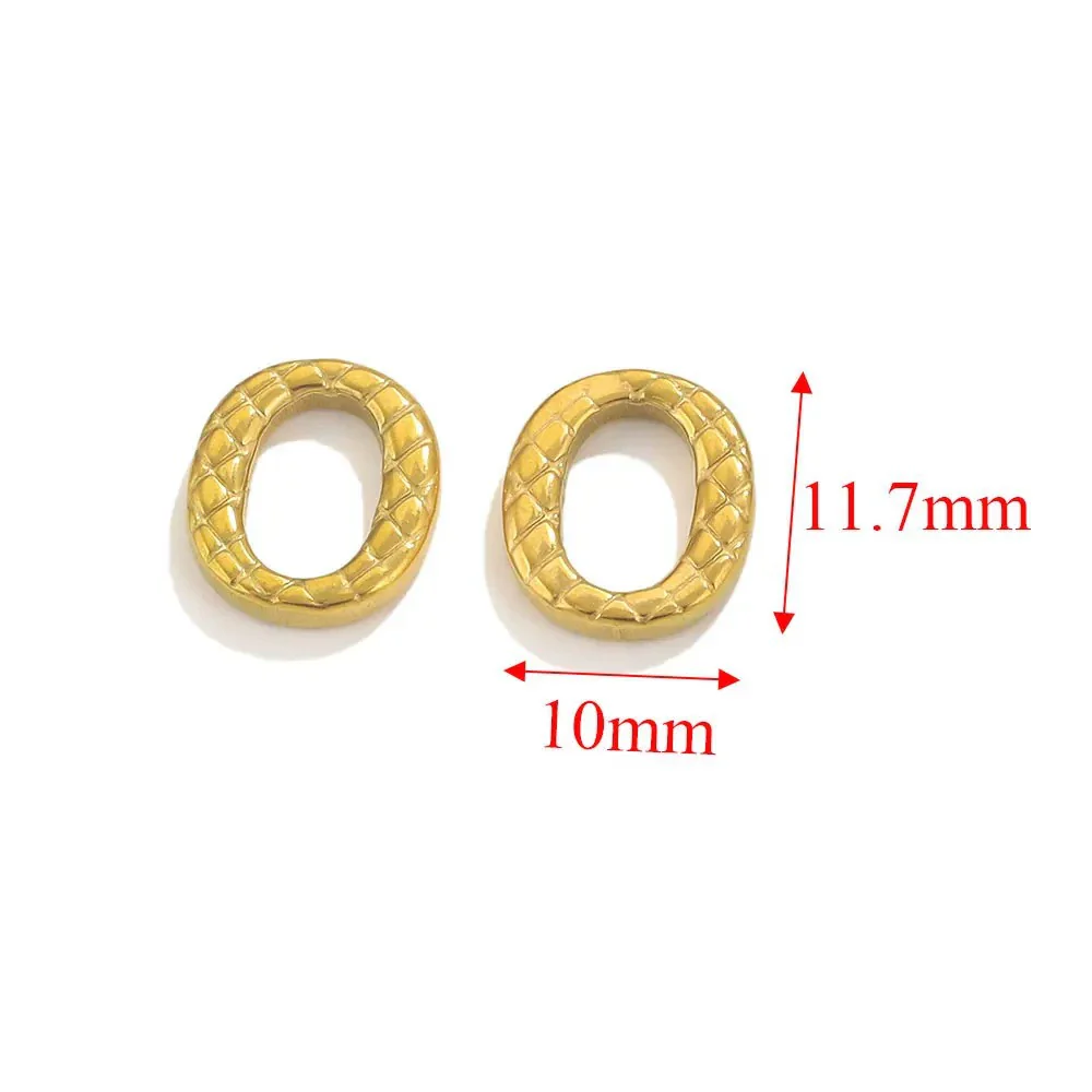 Stainless Steel Simple Irregular Round Electroplated Chain Accessories - Image 9
