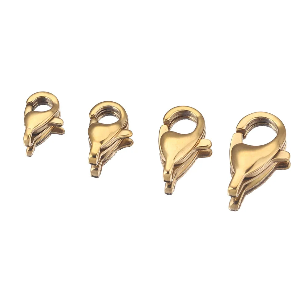 Stainless Steel Simple Square Lobster Buckle For Diy Bracelet Vacuum Electroplated Gold - Image 7
