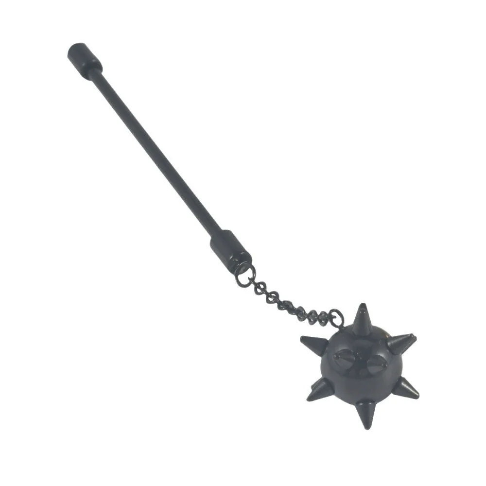 Stainless Steel Simple Style Barbell Stud And Chain Pendant Earrings With Electroplating - Image 5