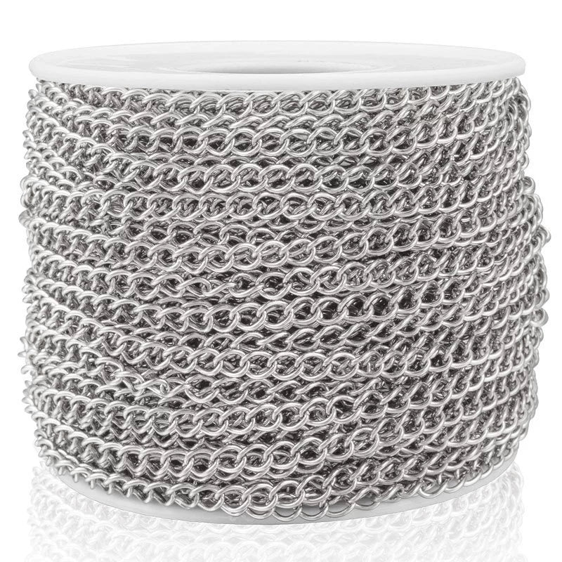 Stainless Steel Tail Chain Extension Chain Jewelry Accessories Vacuum Electroplated For Diy Bracelet Necklace - Image 2