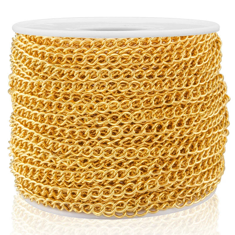 Stainless Steel Tail Chain Extension Chain Jewelry Accessories Vacuum Electroplated For Diy Bracelet Necklace - Image 7
