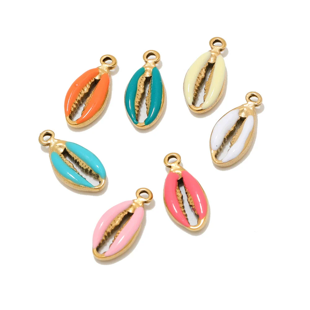 Stainless Steel Threedimensional Oildrip Shell Pendant Diy Jewelry Accessories Handmade - Image 13