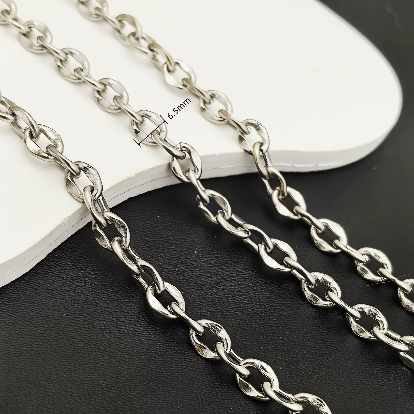 Stainless Steel Titanium Steel Chain Bracelet Necklace Accessories For Men Handmade With Tassel And Electrolysis Treatment - Image 23