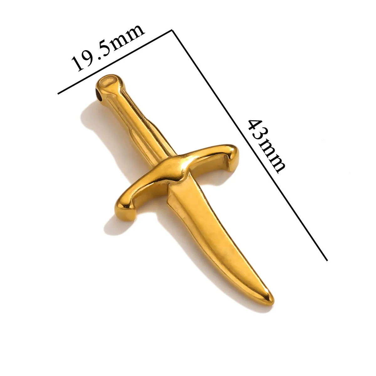 Stainless Steel Tool Pendant Jewelry Accessories Electroplated - Image 15