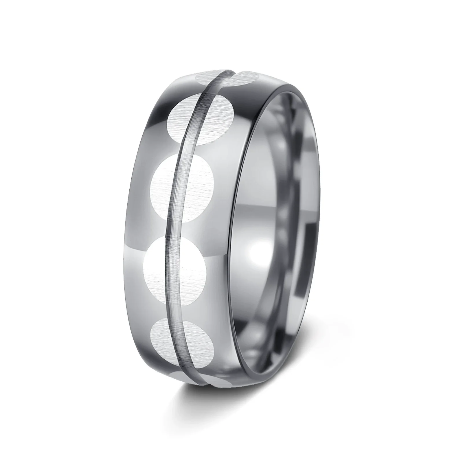 Stainless Steel Unisex Geometric Electroplated Ring Jewelry - Image 7