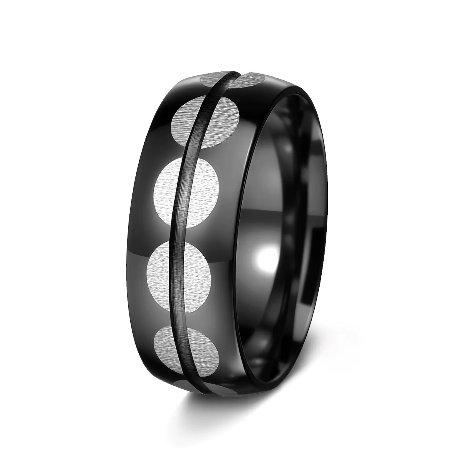 Stainless Steel Unisex Geometric Electroplated Ring Jewelry - Image 8