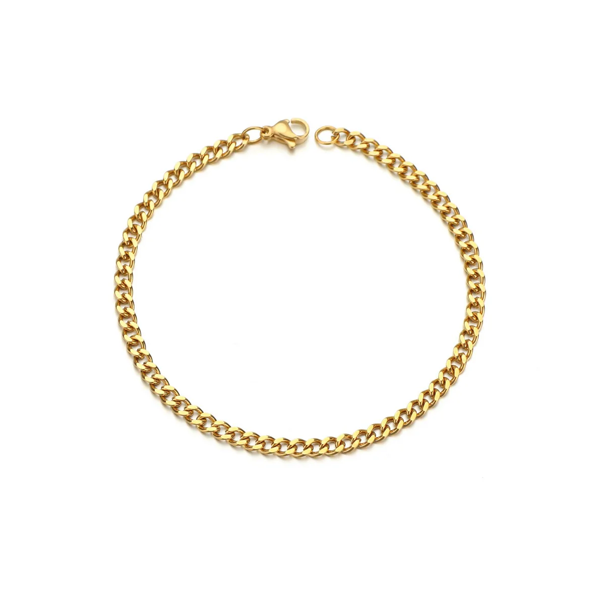 Stainless Steel Ushaped Electroplated Chain Bracelets Unisex - Image 3