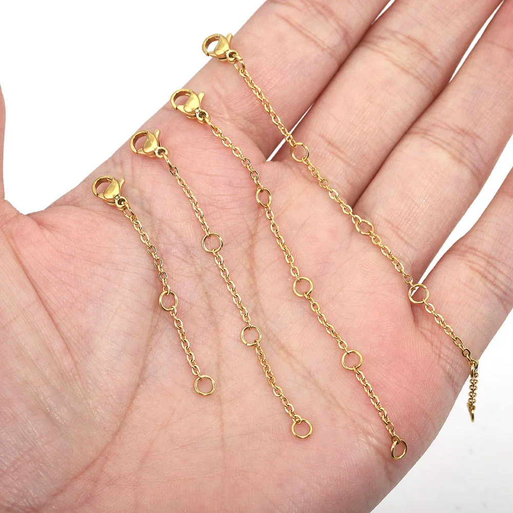 Stainless Steel Vacuum Plated Totem Style Handmade Jewelry Material For Bracelet And Necklace With Tail Chain And Lobster Clasp - Image 3