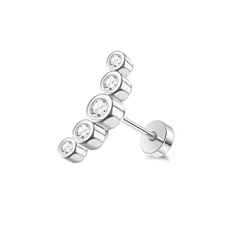 Stainless Steel Women's Star Shape Earrings With 14K Real Gold Plating - Image 21