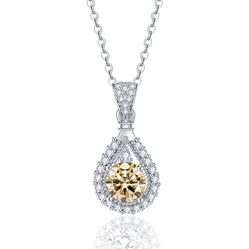 Sterling Silver Moissanite Necklace With Animal Zodiac Pattern And Round Shape - Image 7