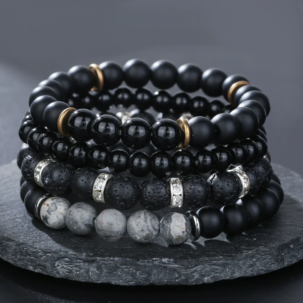 Stone Geometric Handmade Unisex Bracelet - Image 3