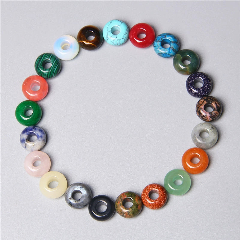 Stone Loose Beads Accessories For Diy Jewelry Abacus Big Hole Beads Handmade - Image 2