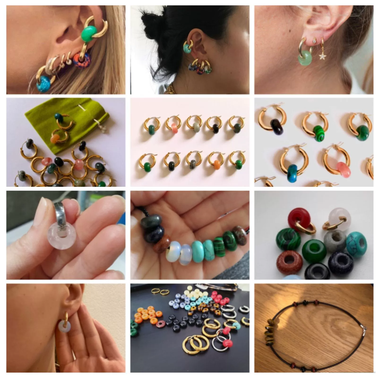 Stone Loose Beads Accessories For Diy Jewelry Abacus Big Hole Beads Handmade - Image 3